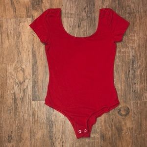 Red bodysuit